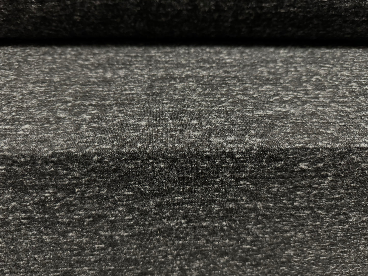 Salt & Pepper slub single jersey fabric, per metre - grey