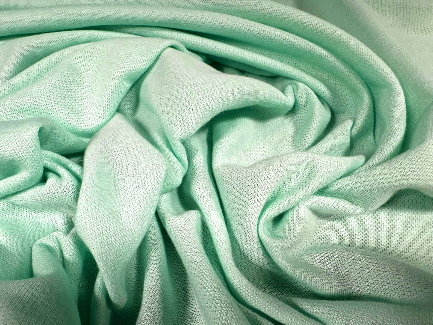 French Terry loopback sweatshirt fabric, per metre - plain - aqua