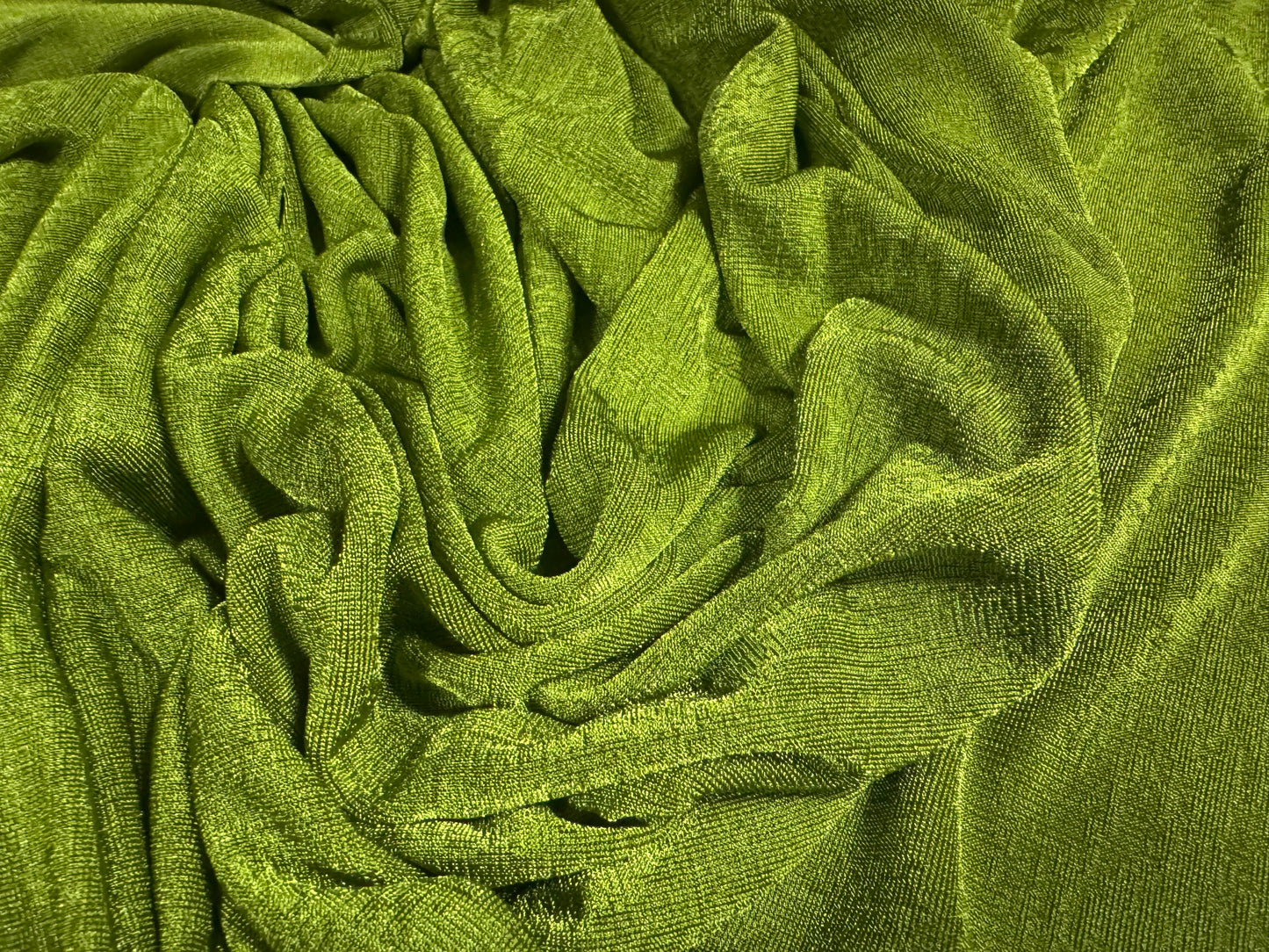 Slinky Stretch spandex jersey fabric, per metre - plain - avocado
