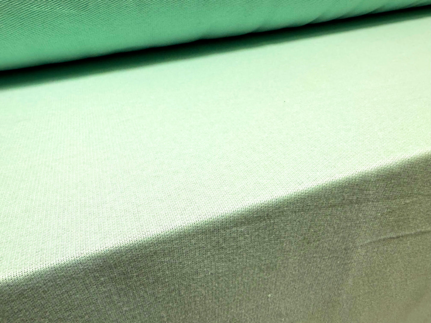 French Terry loopback sweatshirt fabric, per metre - plain - aqua