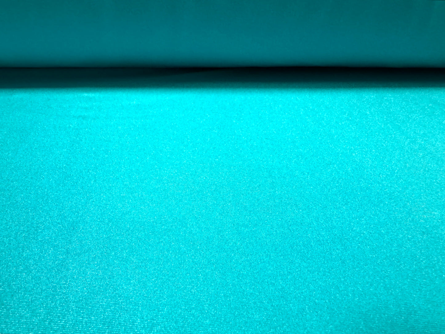 Swimwear stretch spandex jersey fabric, per metre - plain - cyan