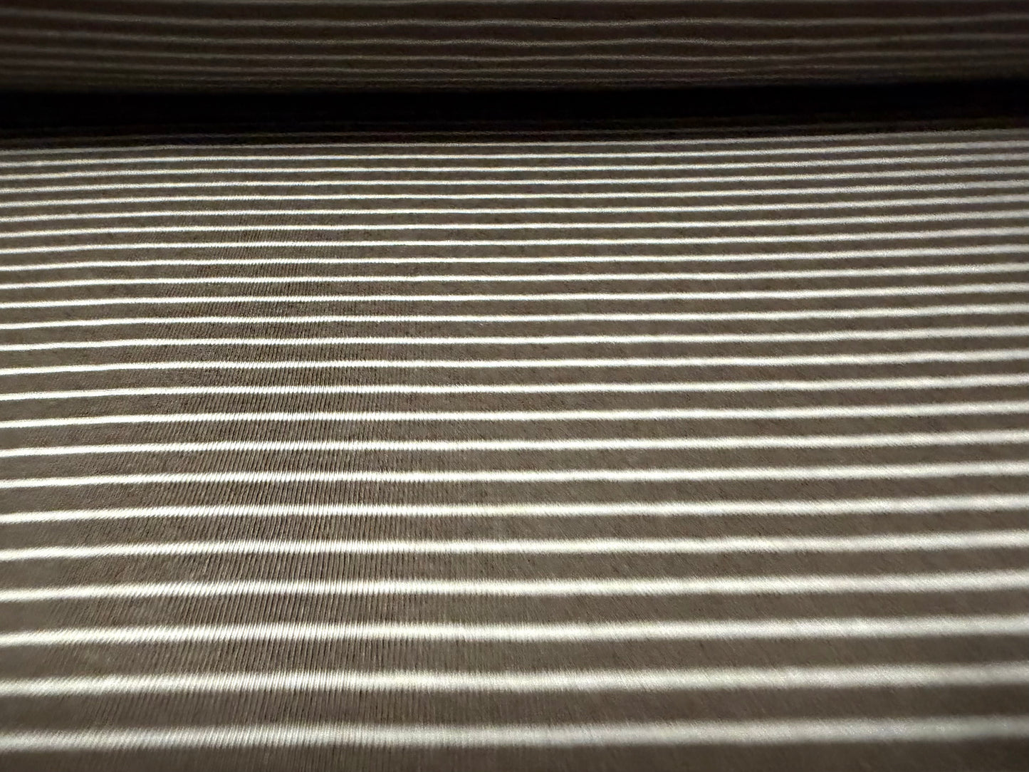 Viscose single jersey fashion fabric, per metre - stripe - taupe