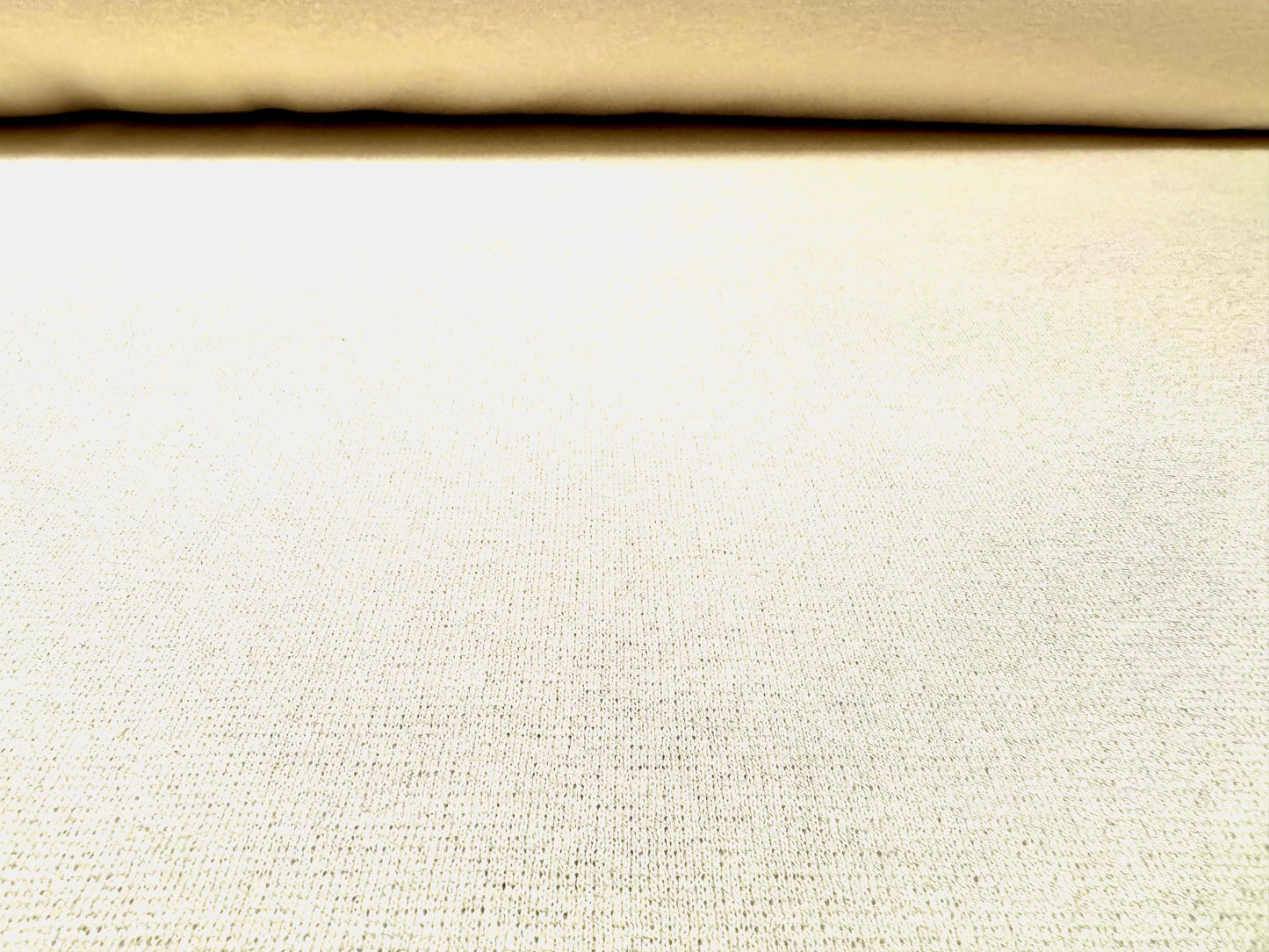 Morgan crepe double jersey stretch fabric, per metre - plain - cream