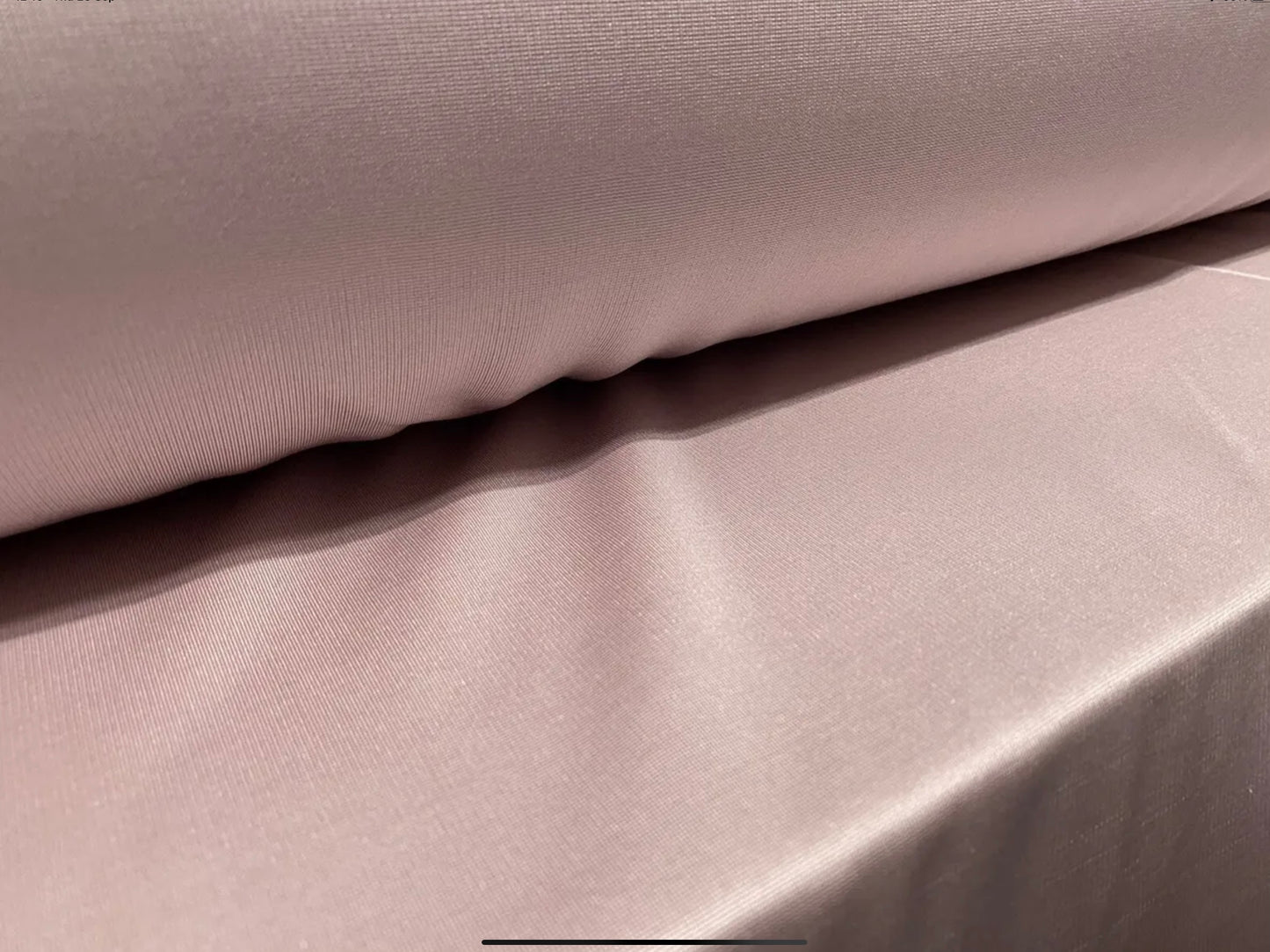 Double Jersey stretch spandex fabric, per metre - plain - rose blush