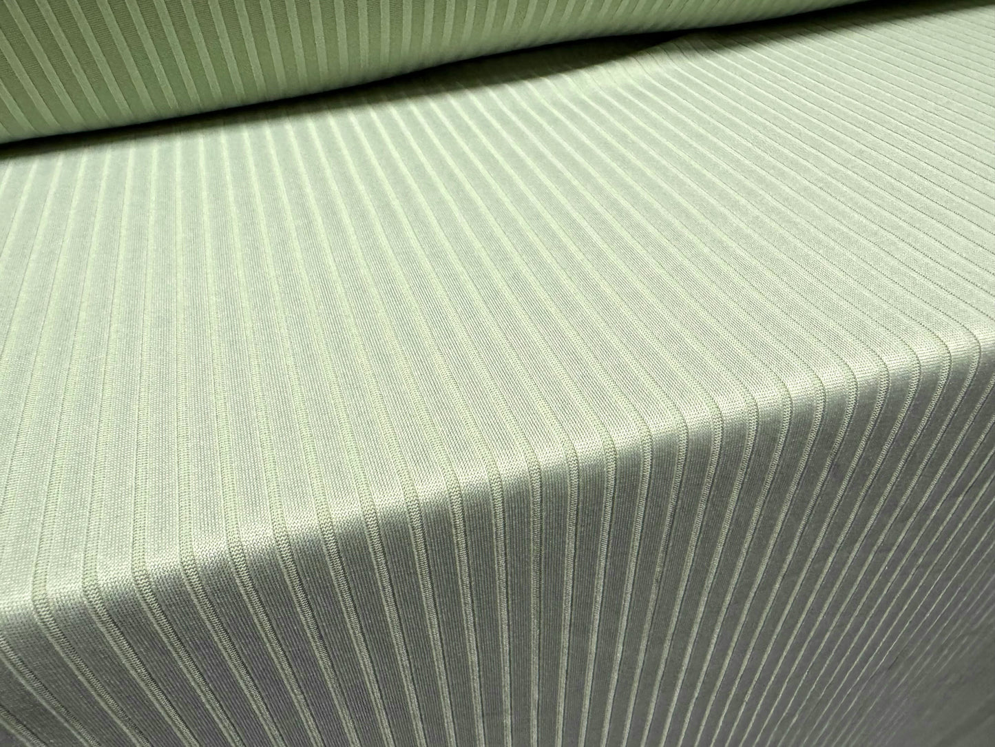 Stretch spandex rib jersey fabric, per metre - plain - spearmint