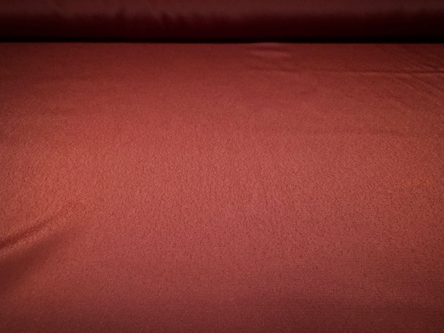 Hammered crepe woven dress fabric, per metre - plain - rust
