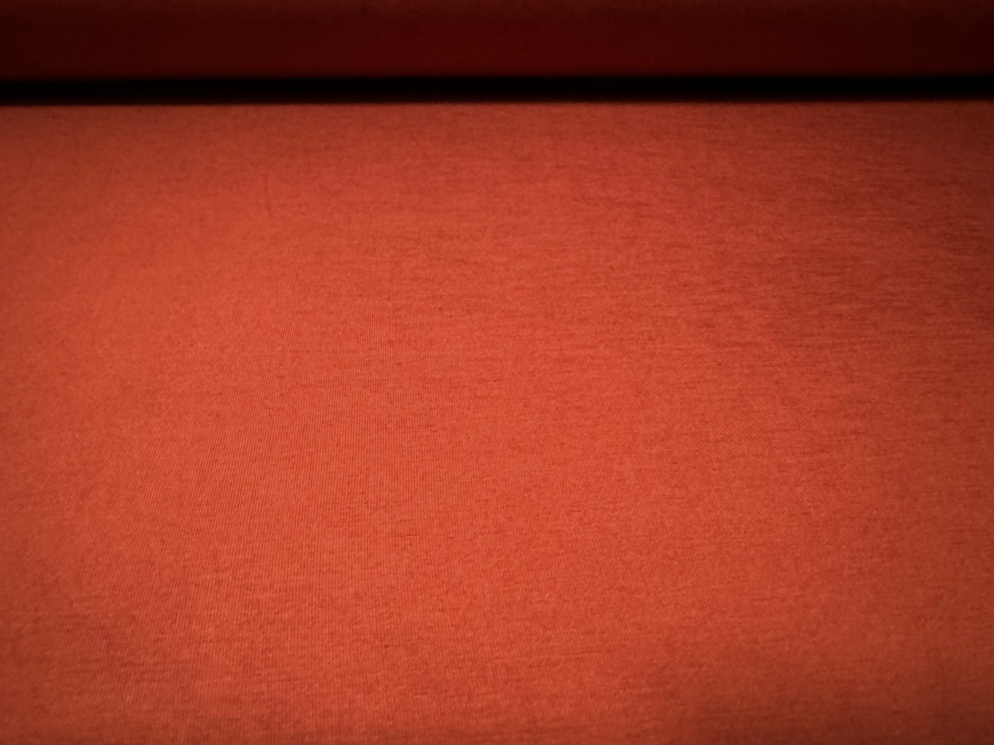Viscose spandex stretch single jersey fabric, per metre - plain - rust