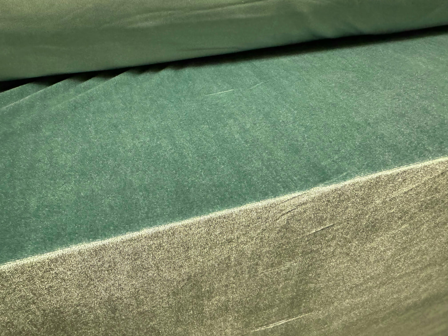 Spandex velvet stretch dress fabric, per metre - plain - spearmint