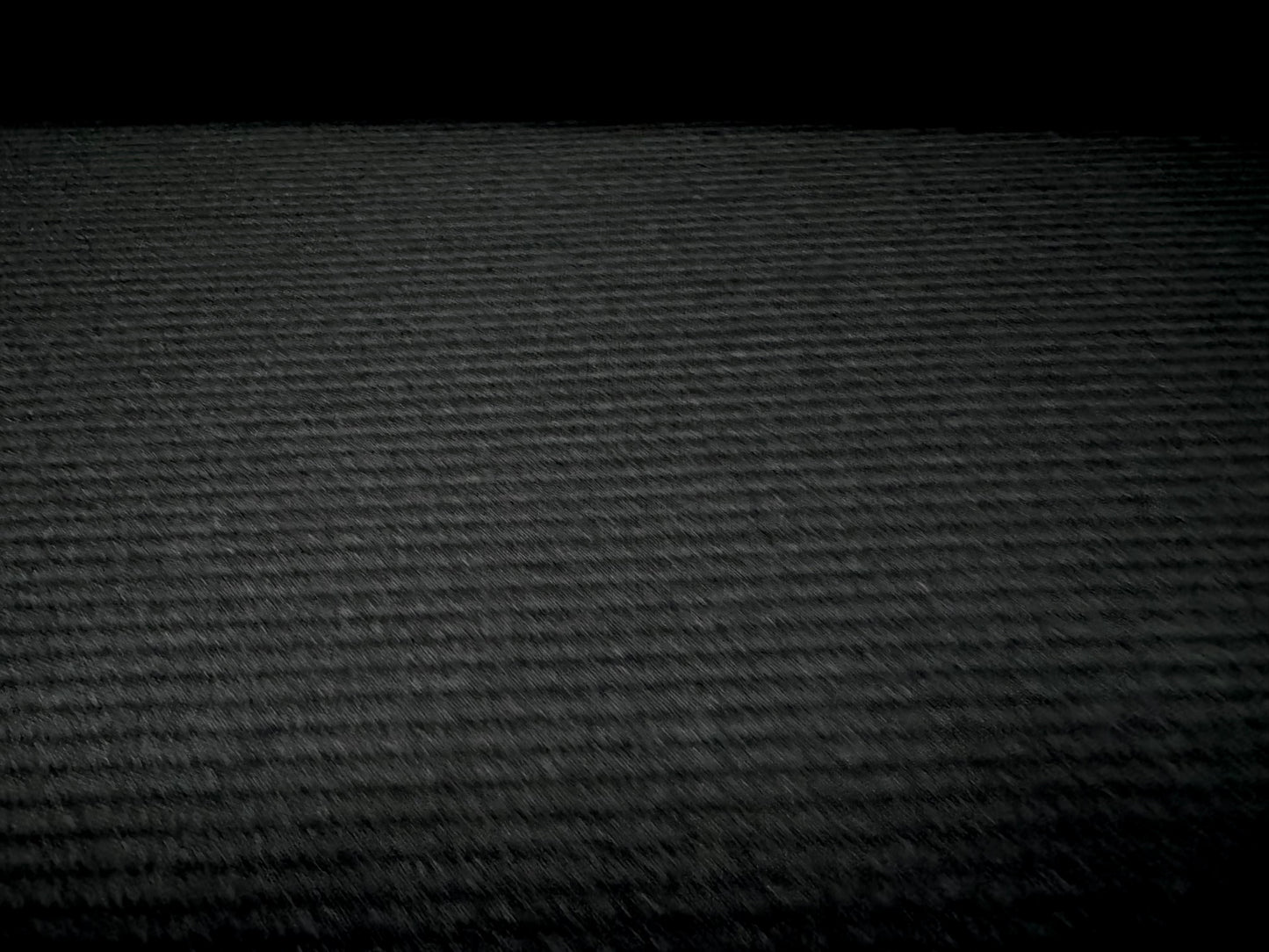 Ottoman Rib Stretch Double jersey fabric , per metre - plain - black