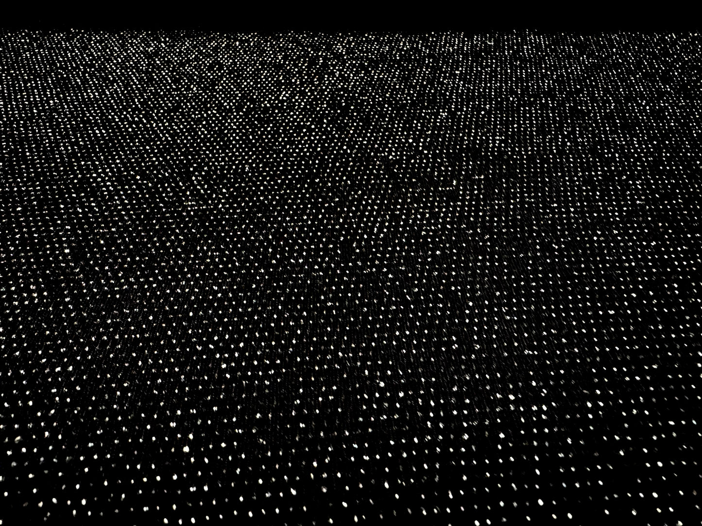 Slinky spandex jersey fabric with metallic lurex, per metre - black & silver