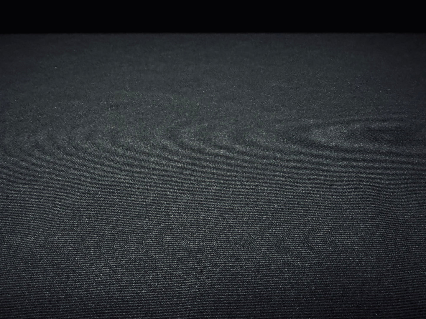 Superfine Ottoman rib Stretch spandex jersey fabric , per metre - Plain - black