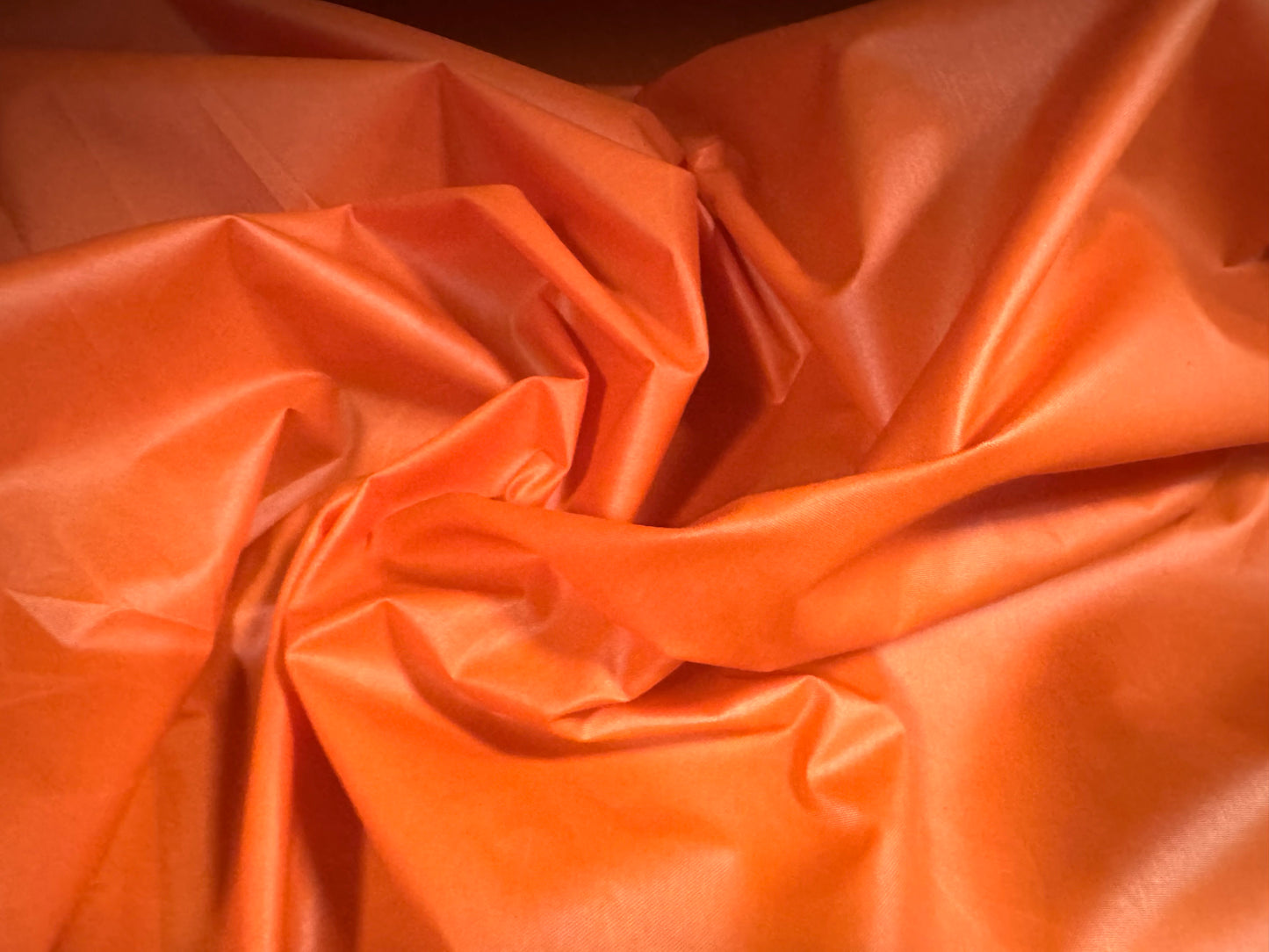 Coated nylon fabric, per metre - plain - orange
