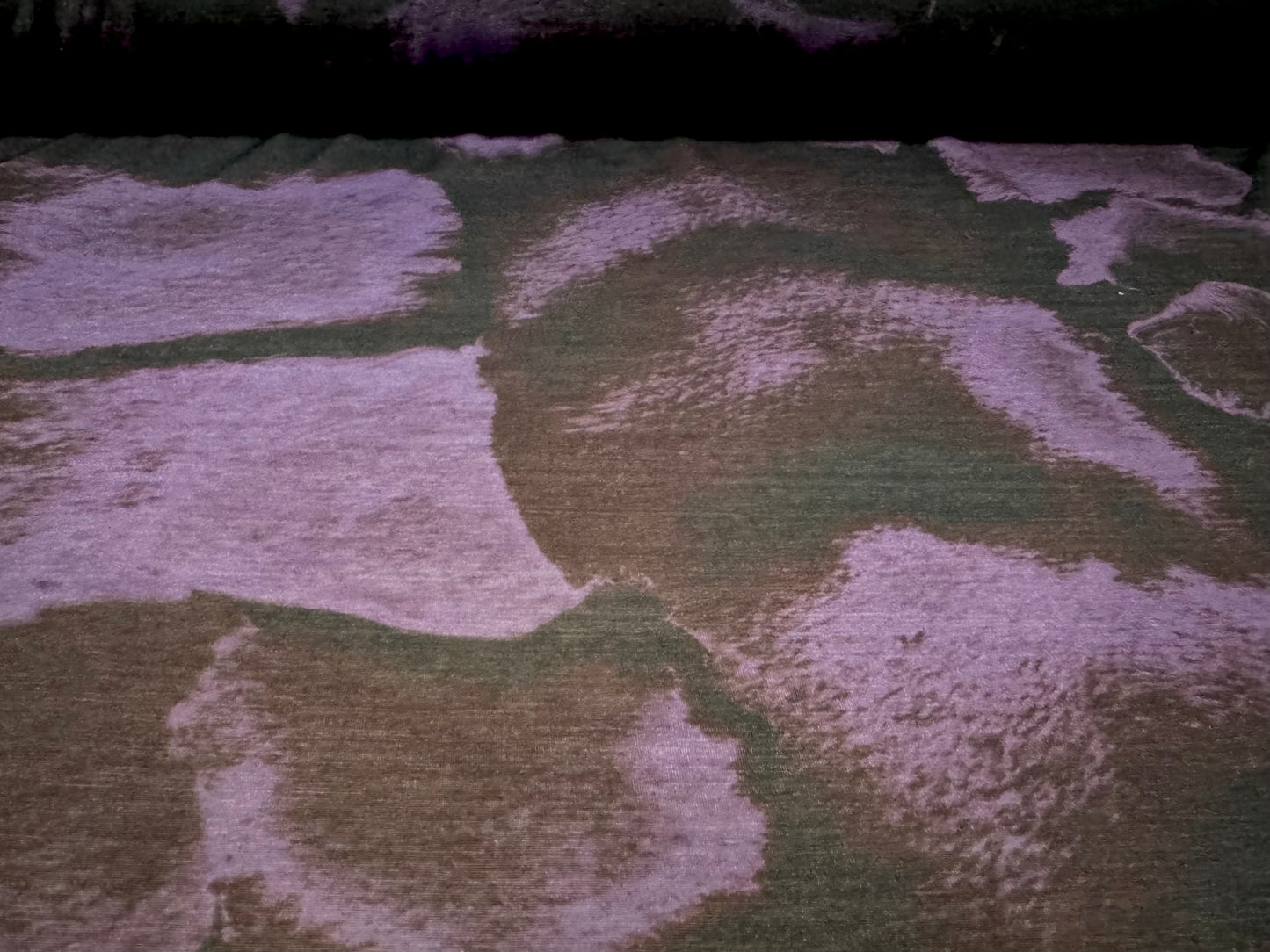 Lightweight stretch single jersey fabric, per metre - abstract print - purple