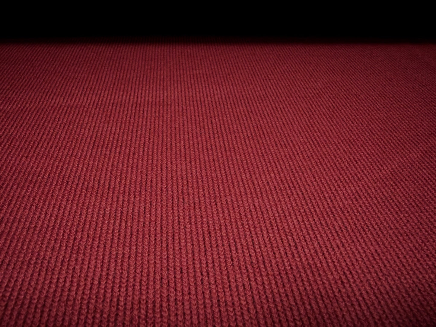 Bonded thermal rib stretch spandex jersey fabric, per metre - burgundy