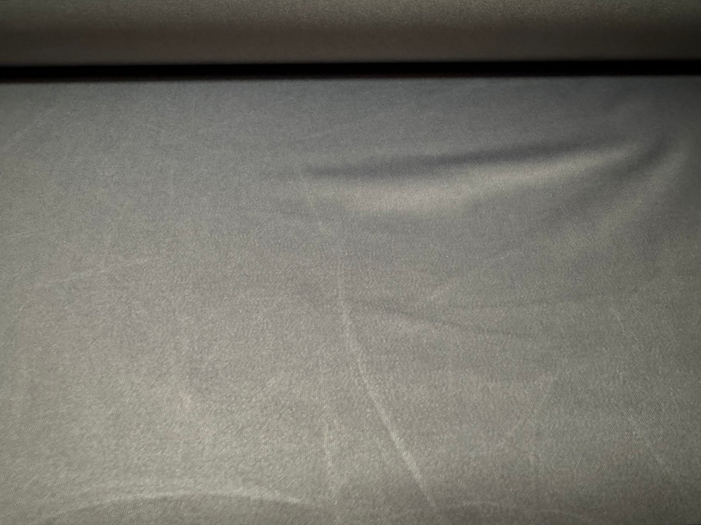 Ciré wet look coated stretch spandex jersey fabric, per metre - plain - grey