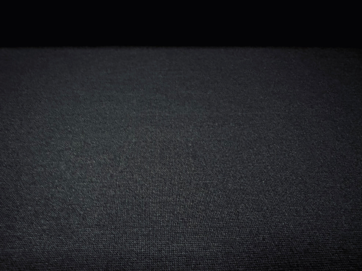 Stretch French Terry loopback jersey fabric, per metre - plain - black
