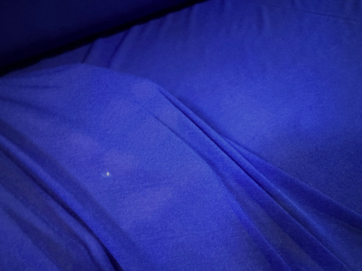 Stretch chiffon lightweight jersey fabric, per metre - plain - cobalt blue