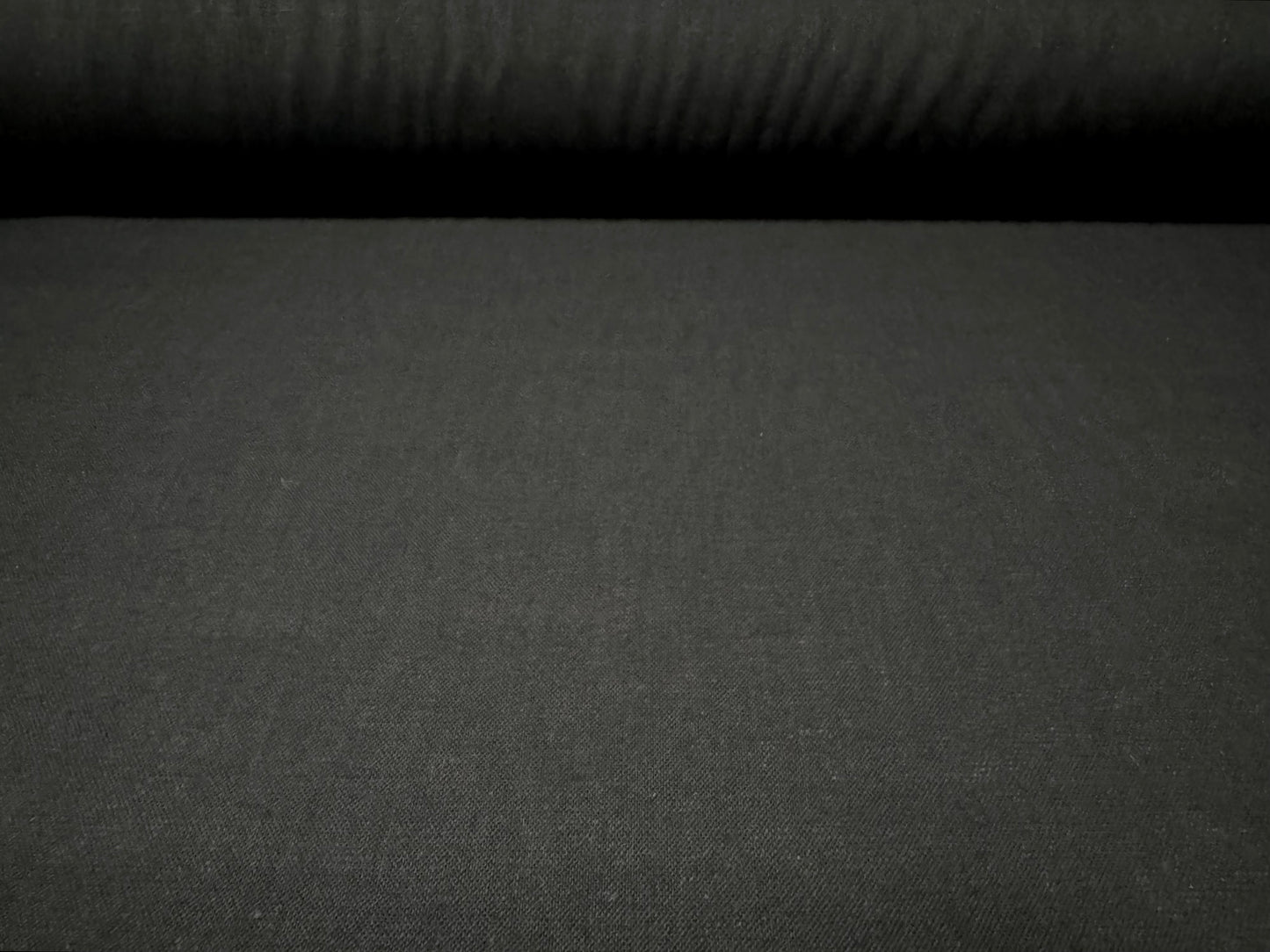 Cotton iron on fusible interfacing fabric, per metre - black