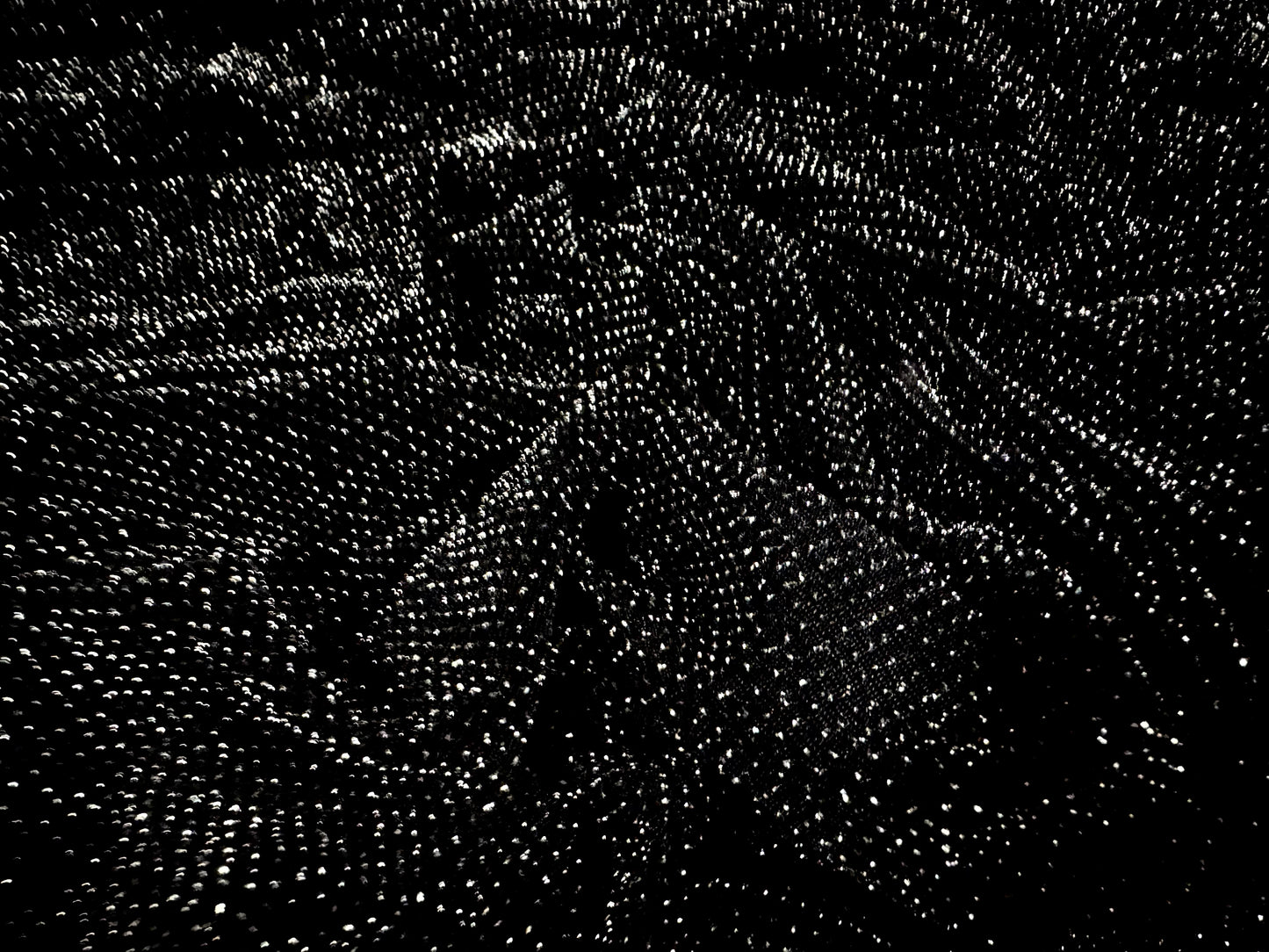 Slinky spandex jersey fabric with metallic lurex, per metre - black & silver