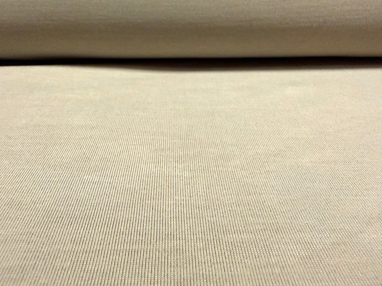 Powder touch single jersey fabric, per metre - plain - limestone