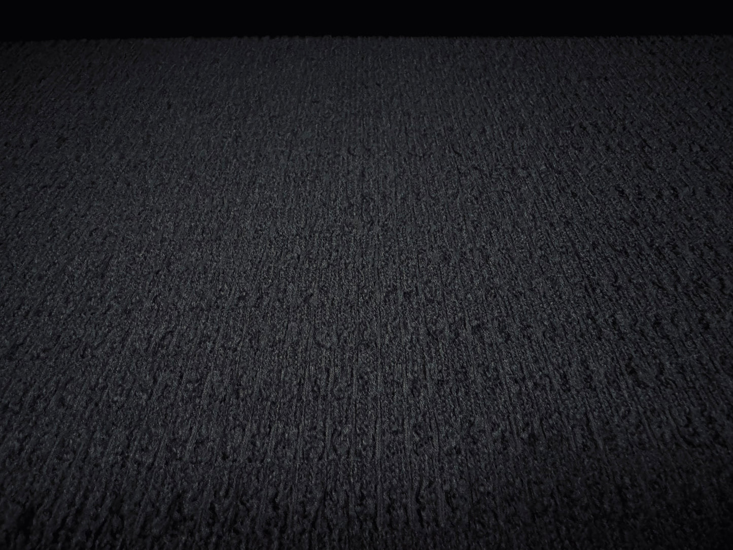 Super Stretch Double Jersey fabric, per metre - seersucker blister - black