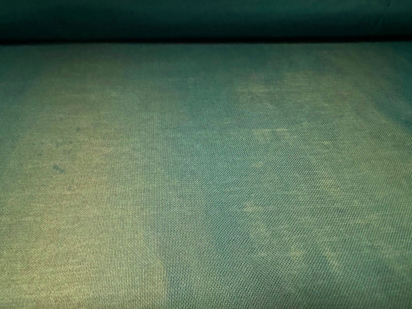 Power mesh net stretch spandex fabric, per metre - plain - Sacramento green