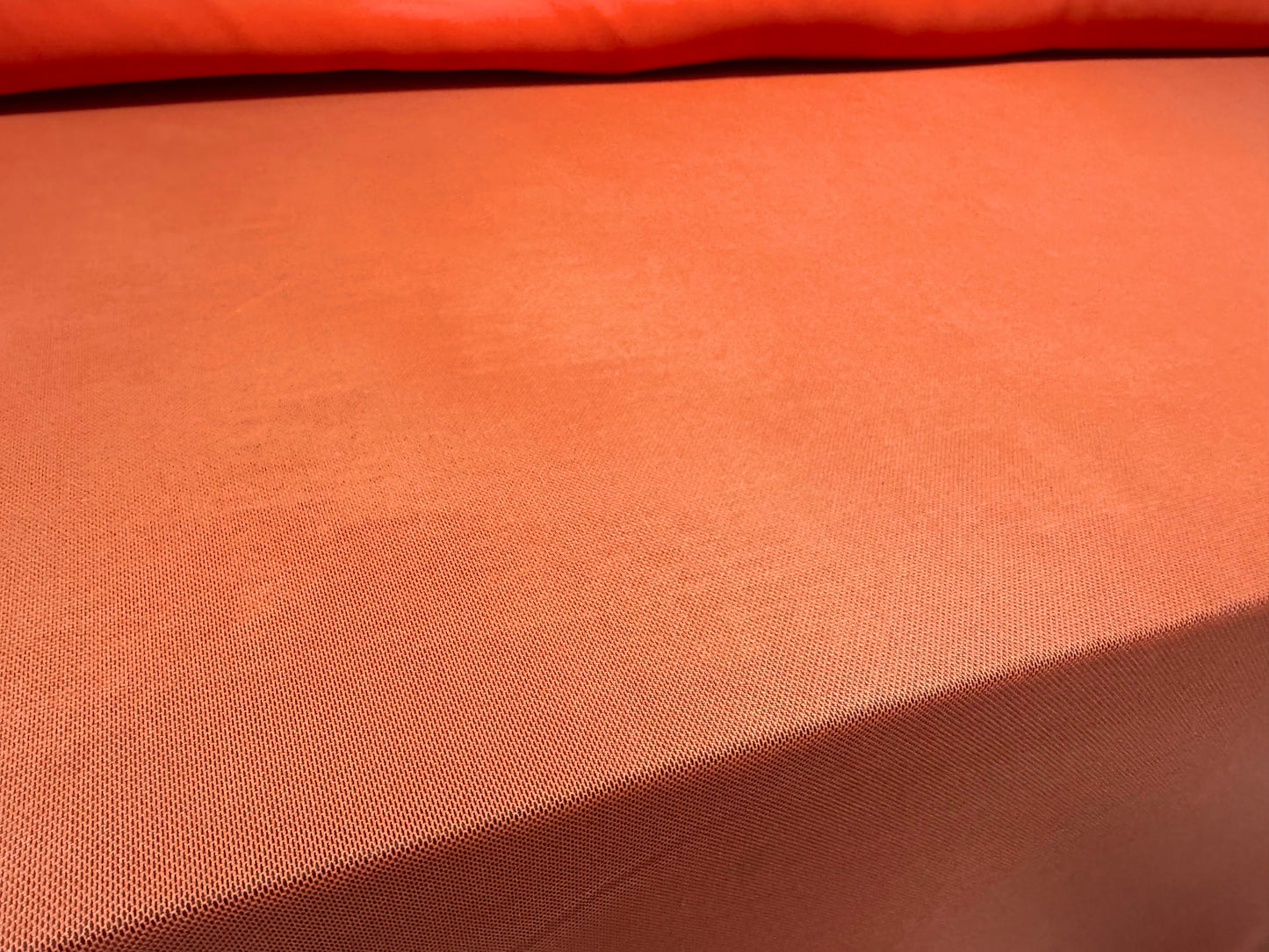 Power mesh net stretch spandex fabric, per metre - plain - coral