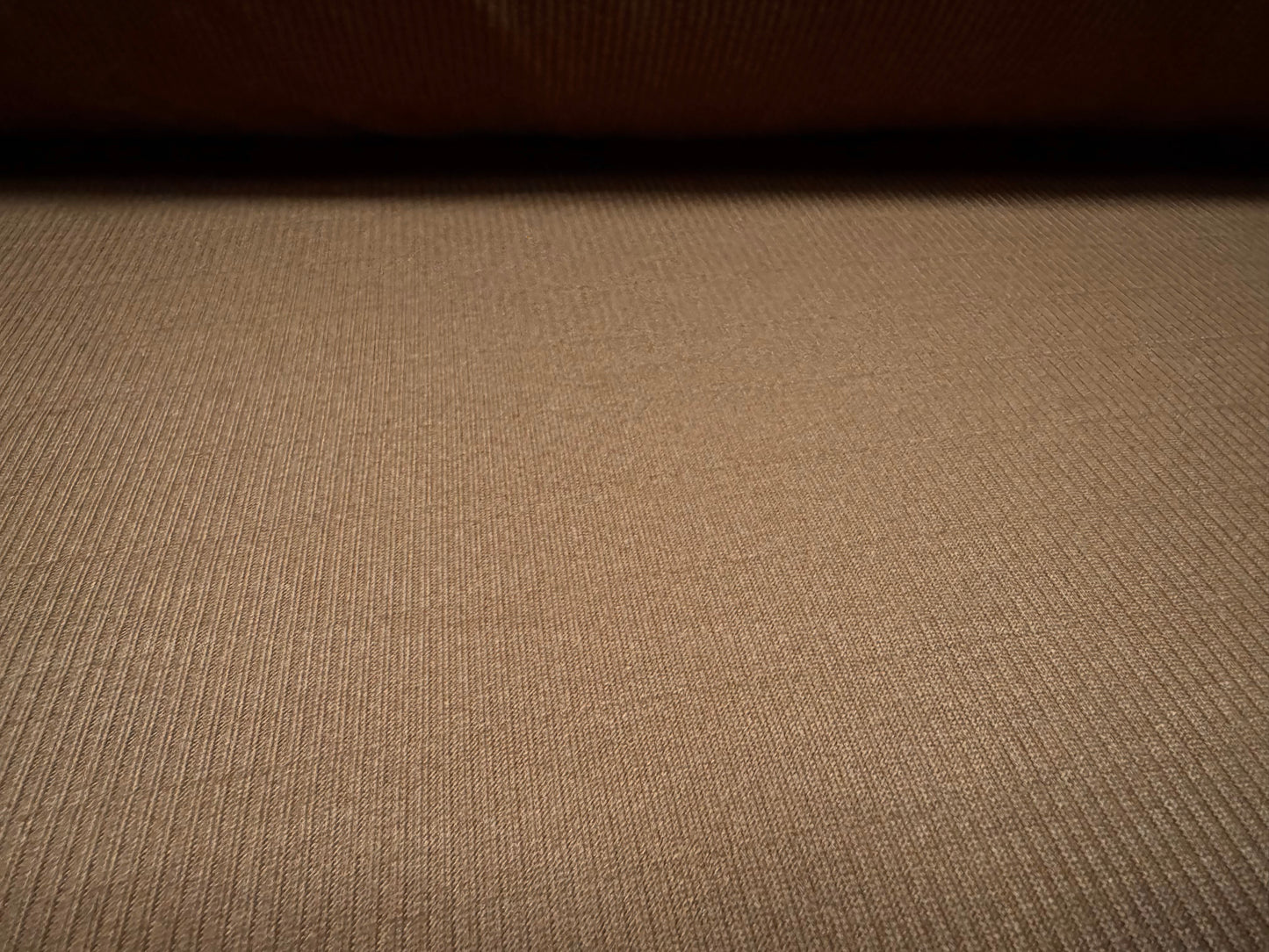 Soft handle ribbed jersey knit fabric, per metre - plain - chocolate brown
