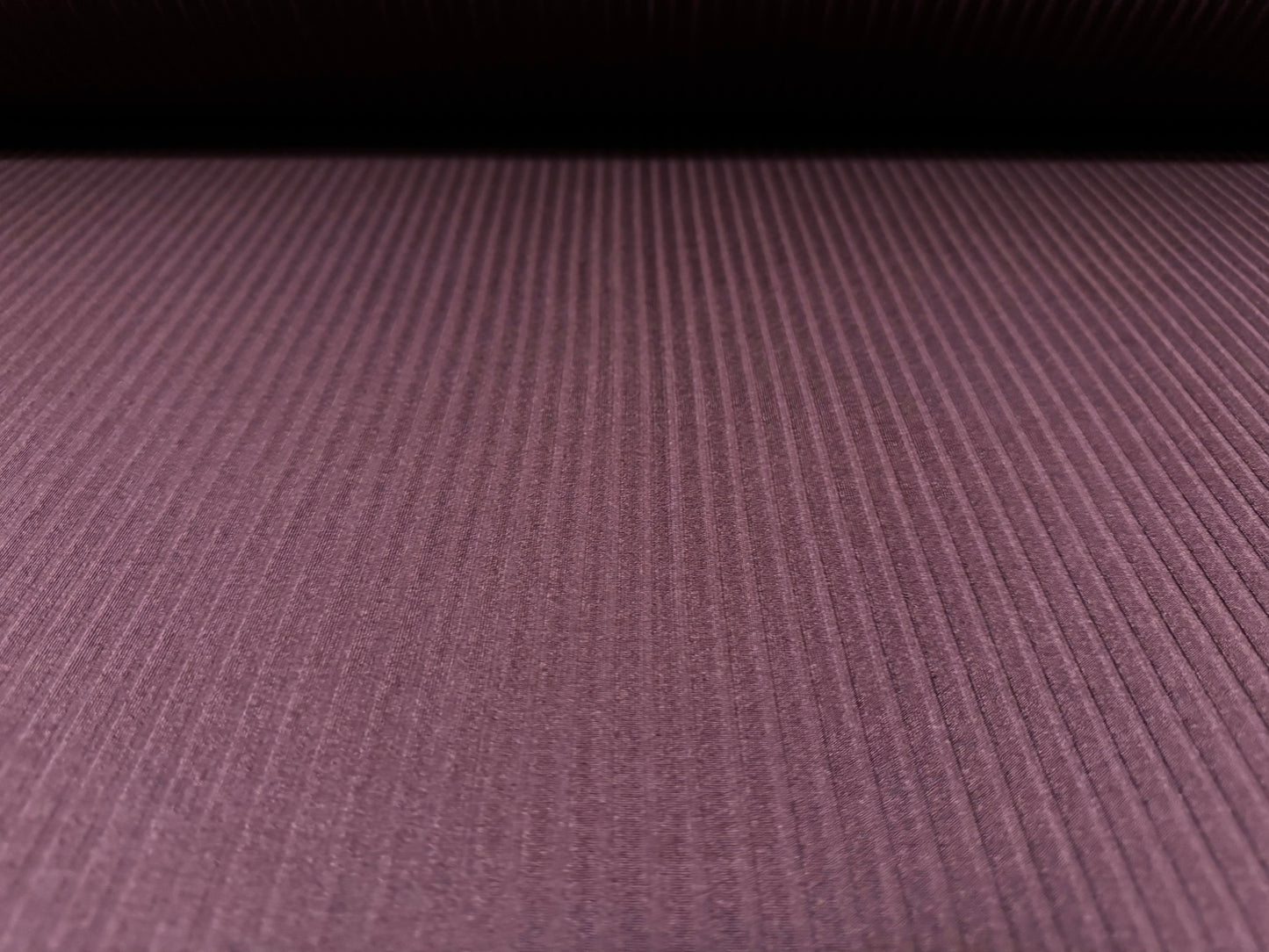 Stretch spandex rib jersey fabric, per metre - plain - purple berry