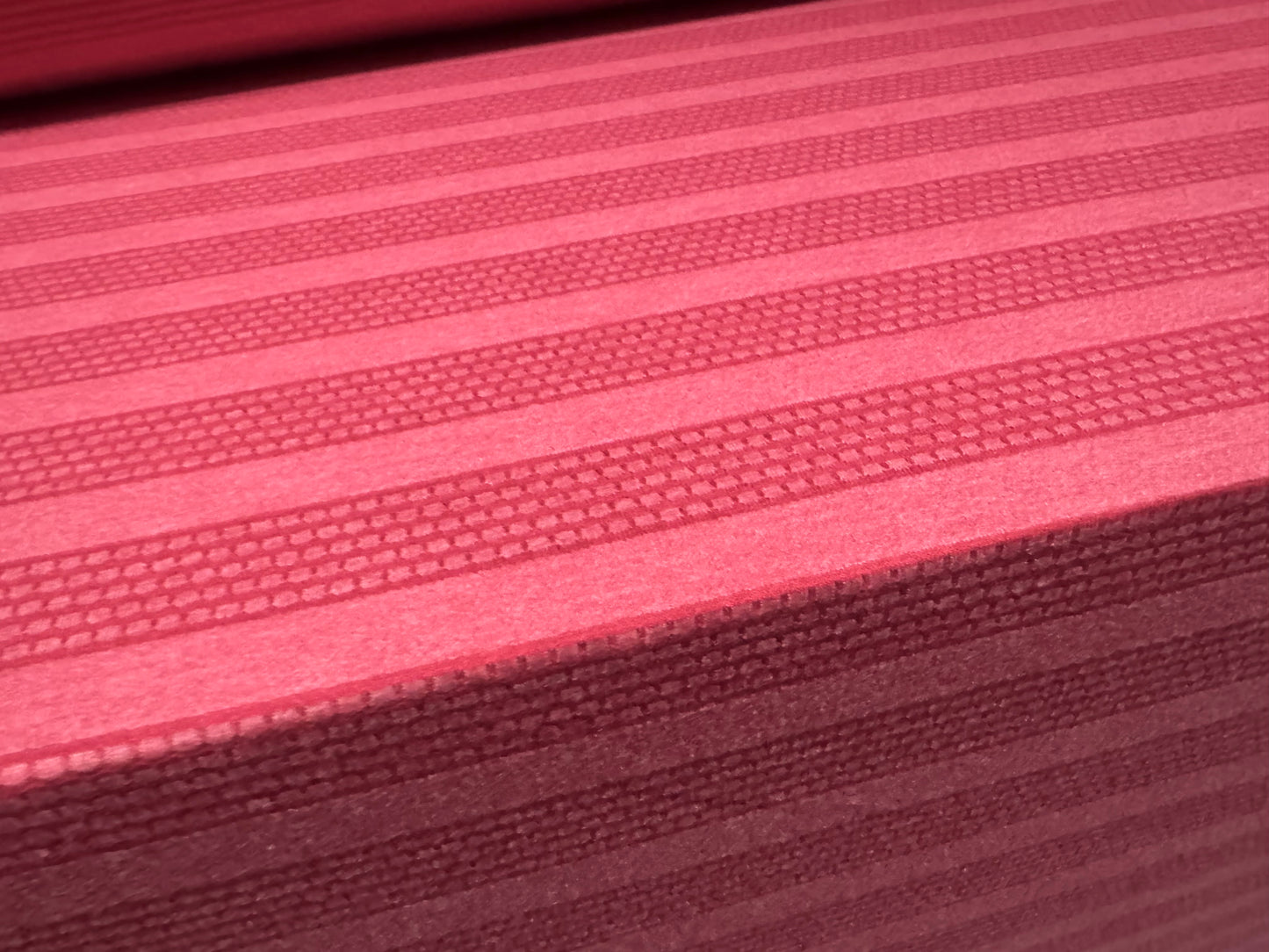 Viscose spandex stretch single jersey fabric, per metre - honeycomb stripe - raspberry pink