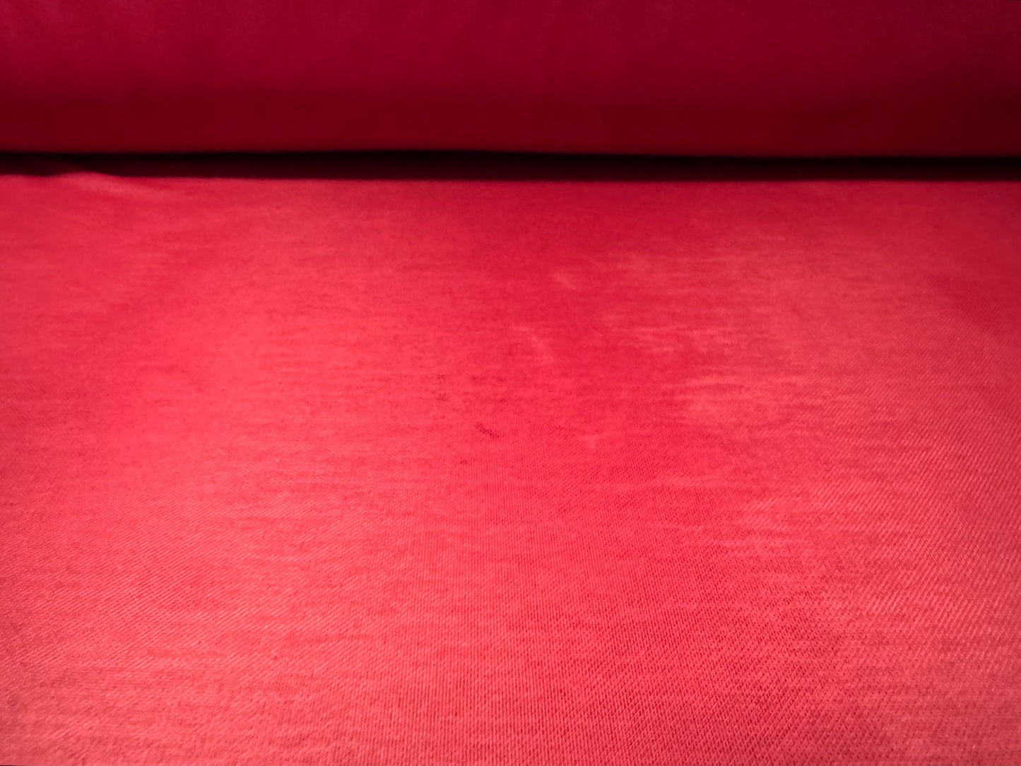 Power mesh net stretch spandex fabric, per metre - plain - red