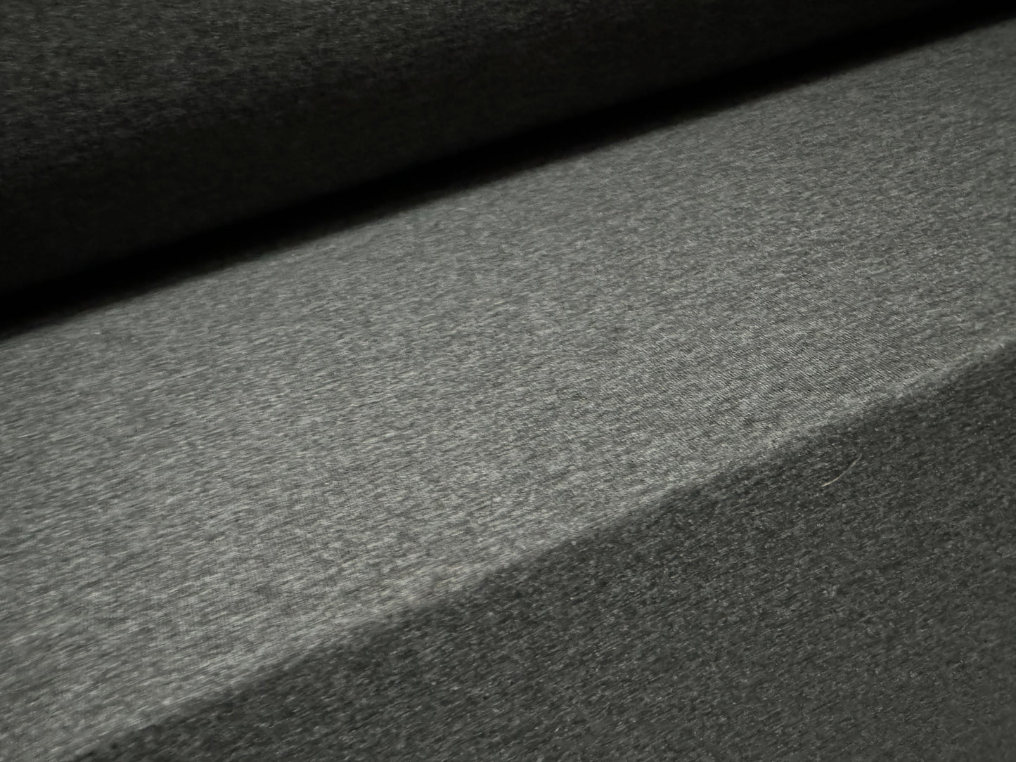 Viscose spandex stretch single jersey fabric, per metre - plain - charcoal grey marl