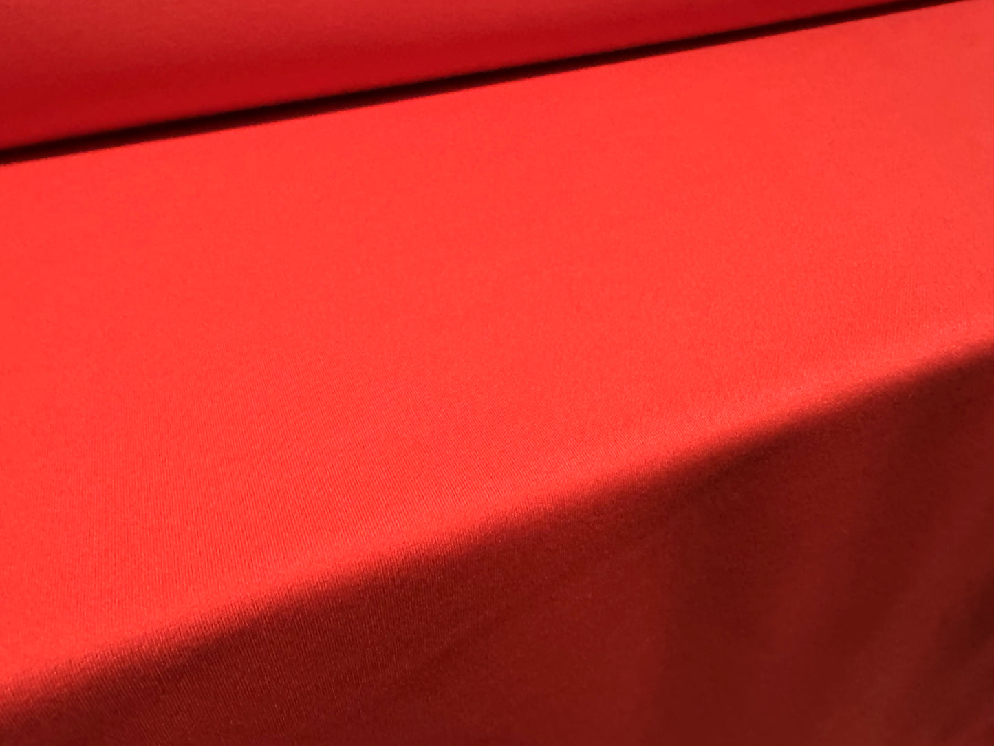 Scuba stretch spandex double jersey fabric, per metre - plain - blood orange