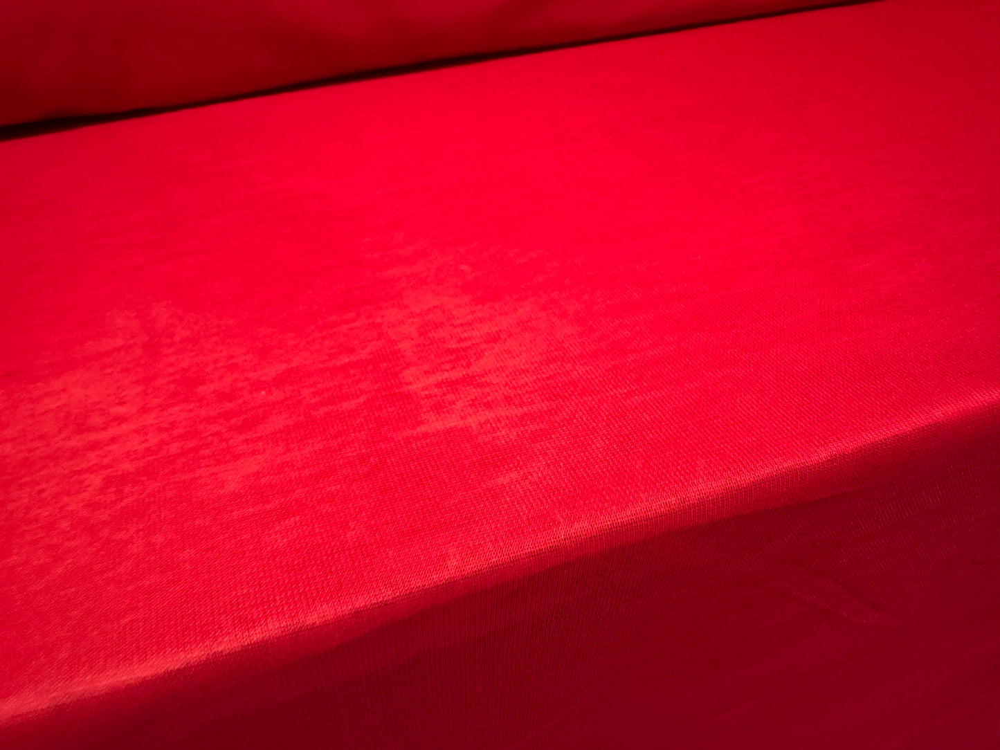 Chiffon jersey fabric, per metre - plain - red