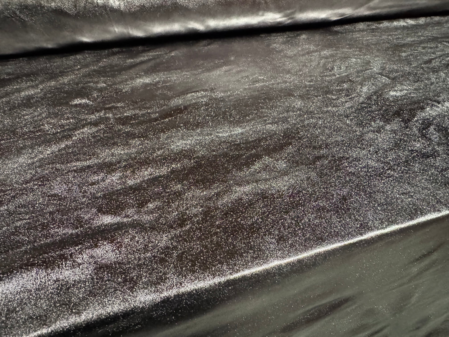 Stretch metallic lamé jersey fabric, per metre - plain - dark silver