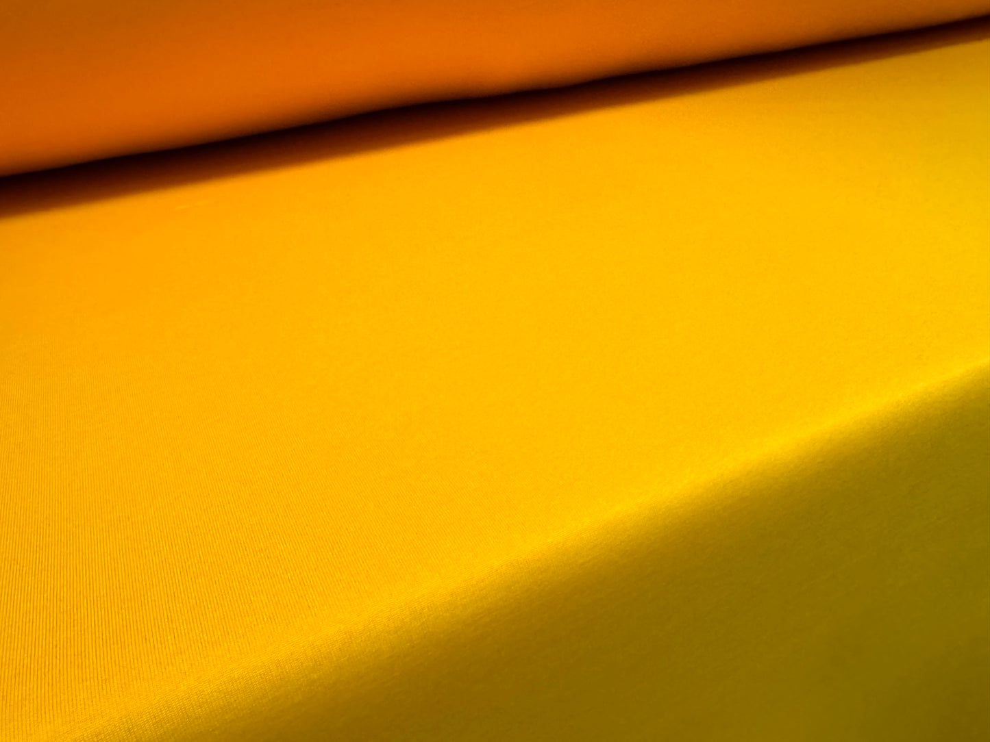 Sandwich Scuba Neoprene spandex double jersey fabric, per metre - plain - mango