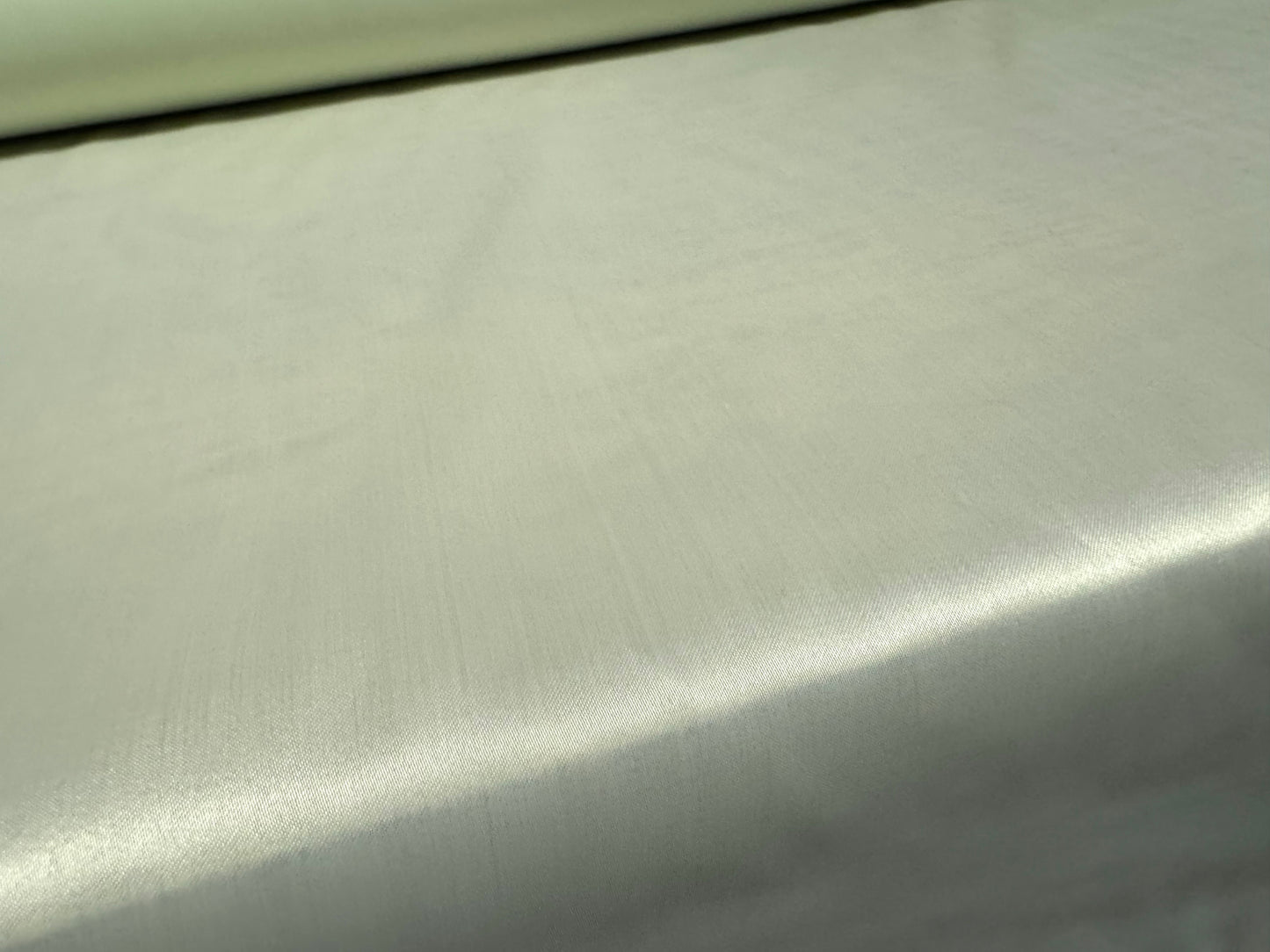 Sateen plain weave lightweight dress fabric, per metre - pale mint green