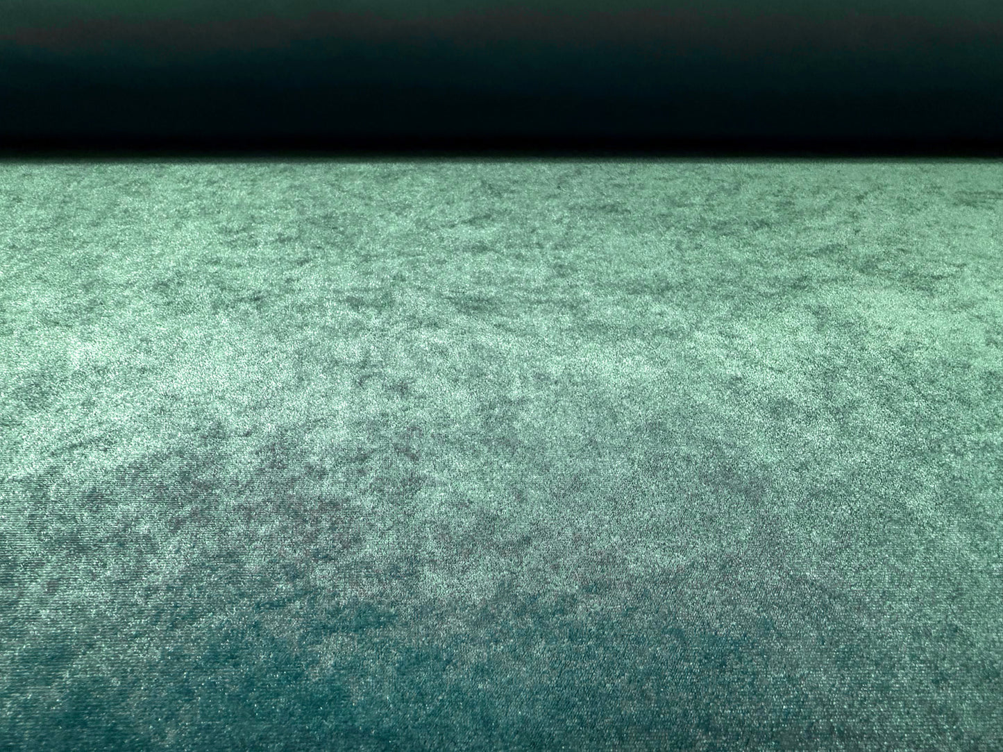 Spandex velvet stretch dress fabric, per metre - plain - teal