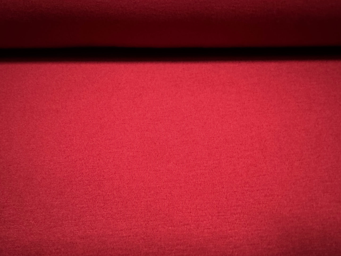 Viscose spandex stretch single jersey fabric, per metre - plain - winter red