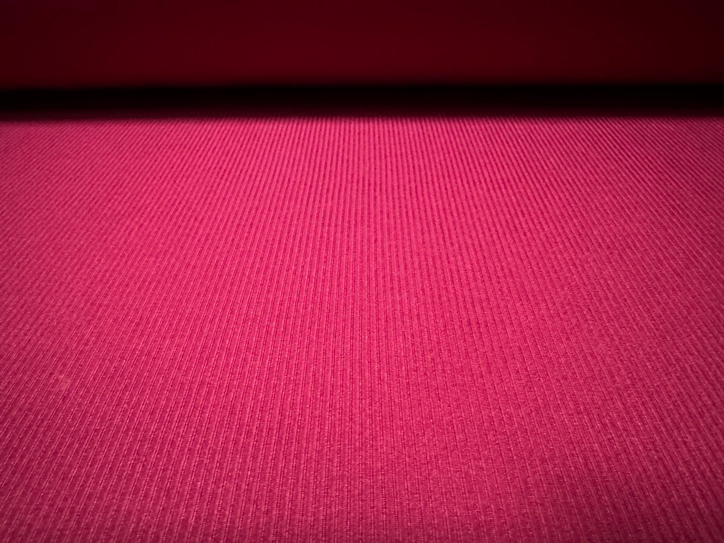 Stretch spandex rib jersey knit dress fabric, per metre - Plain - Loganberry