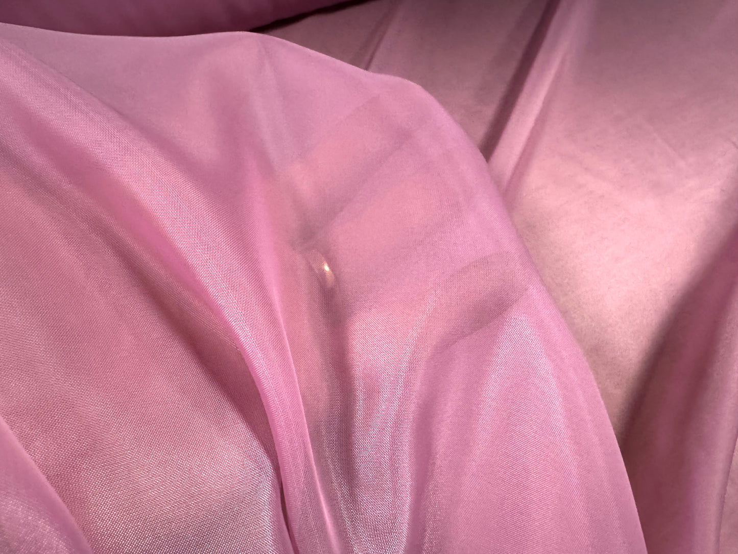 Lightweight voile fabric, per metre - plain - pink