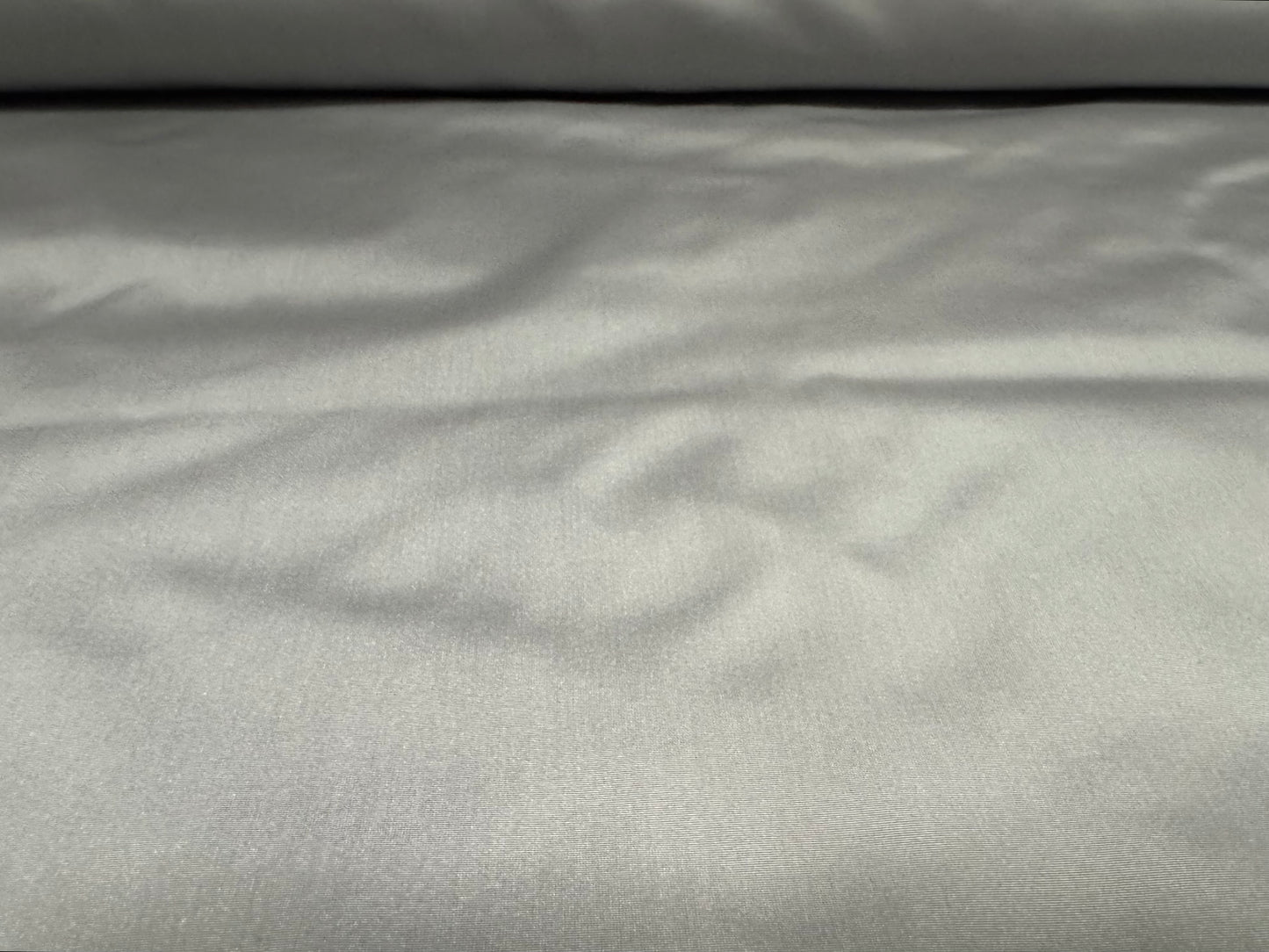 Plain weave nylon fabric, per metre - light grey