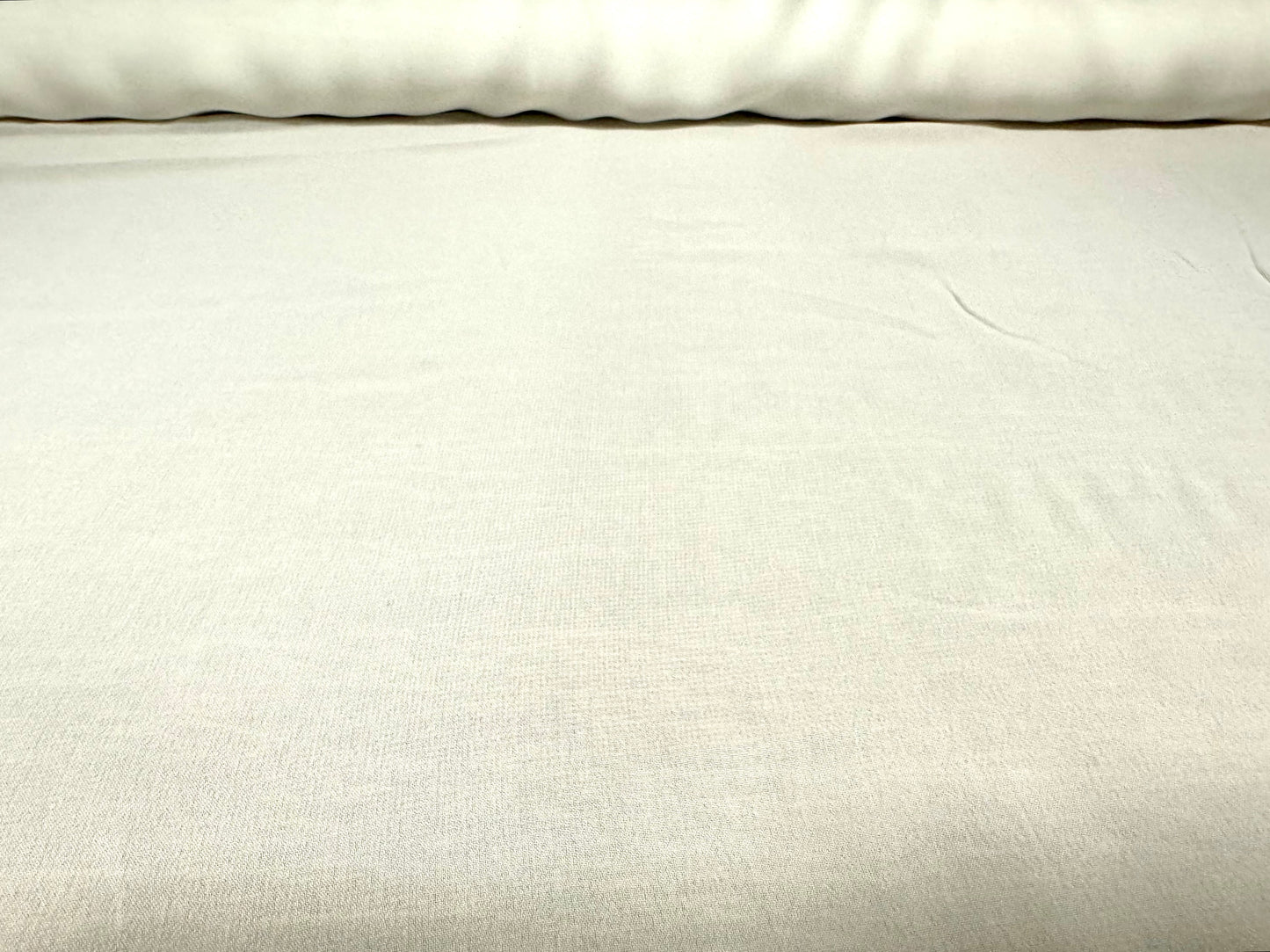 Chiffon woven lightweight dress fabric, per metre - plain - ivory