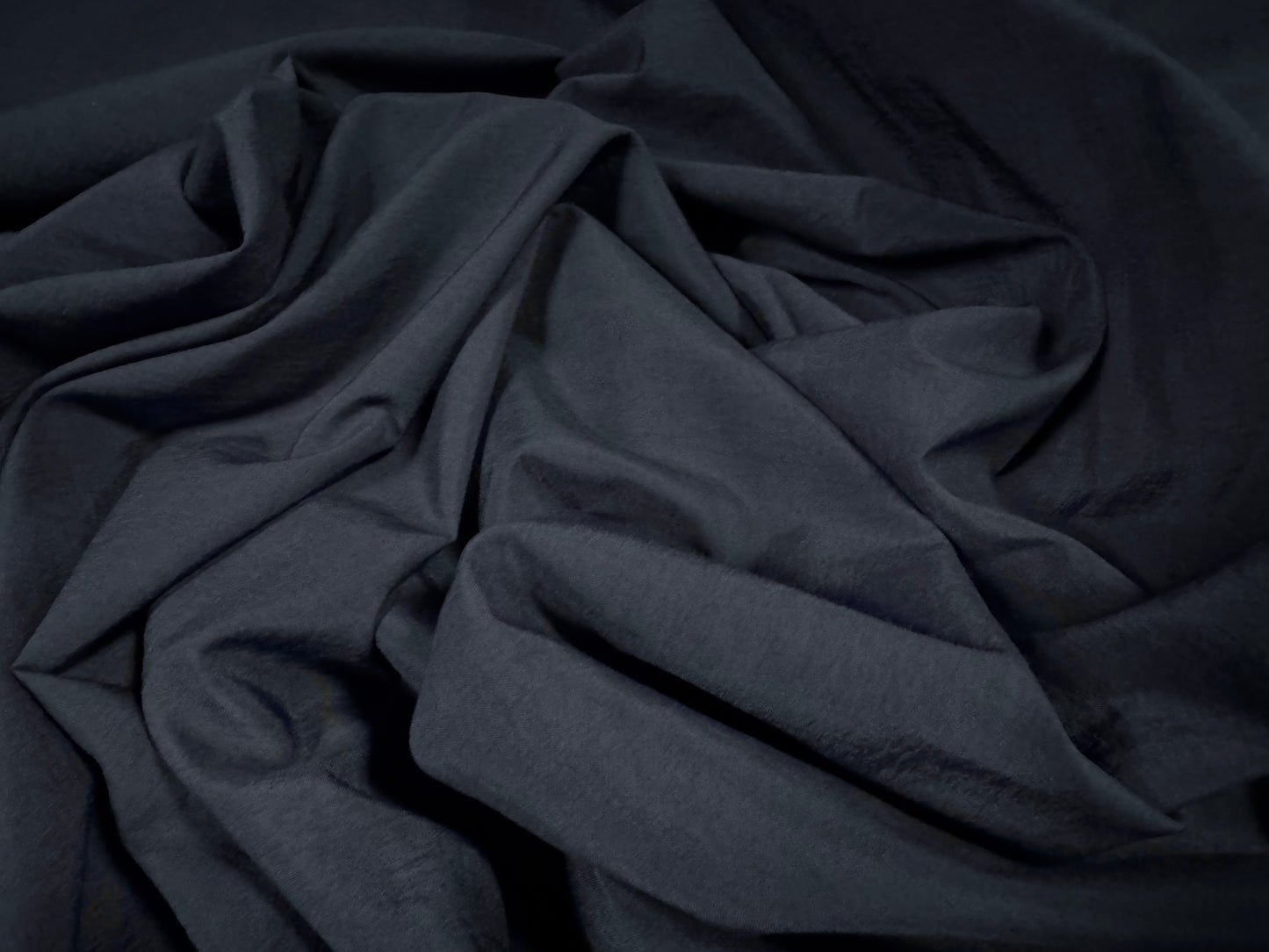 Plain weave nylon fabric, per metre - navy blue