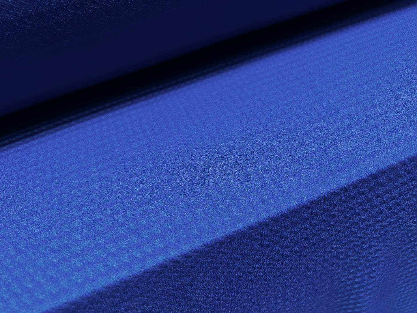Power mesh net stretch spandex fabric, per metre - jacquard - cobalt blue
