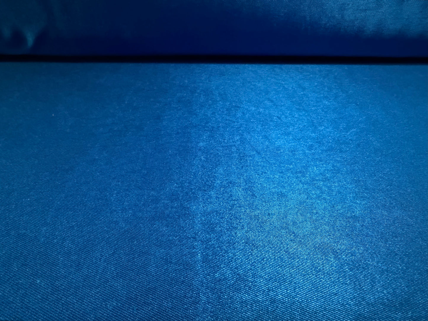 Stretch satin activewear jersey fabric, per metre - plain - cobalt blue