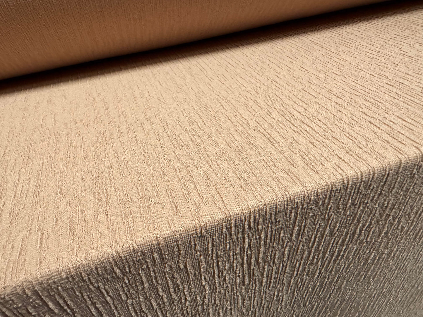 Treebark jacquard stretch spandex double jersey fabric, per metre - nude
