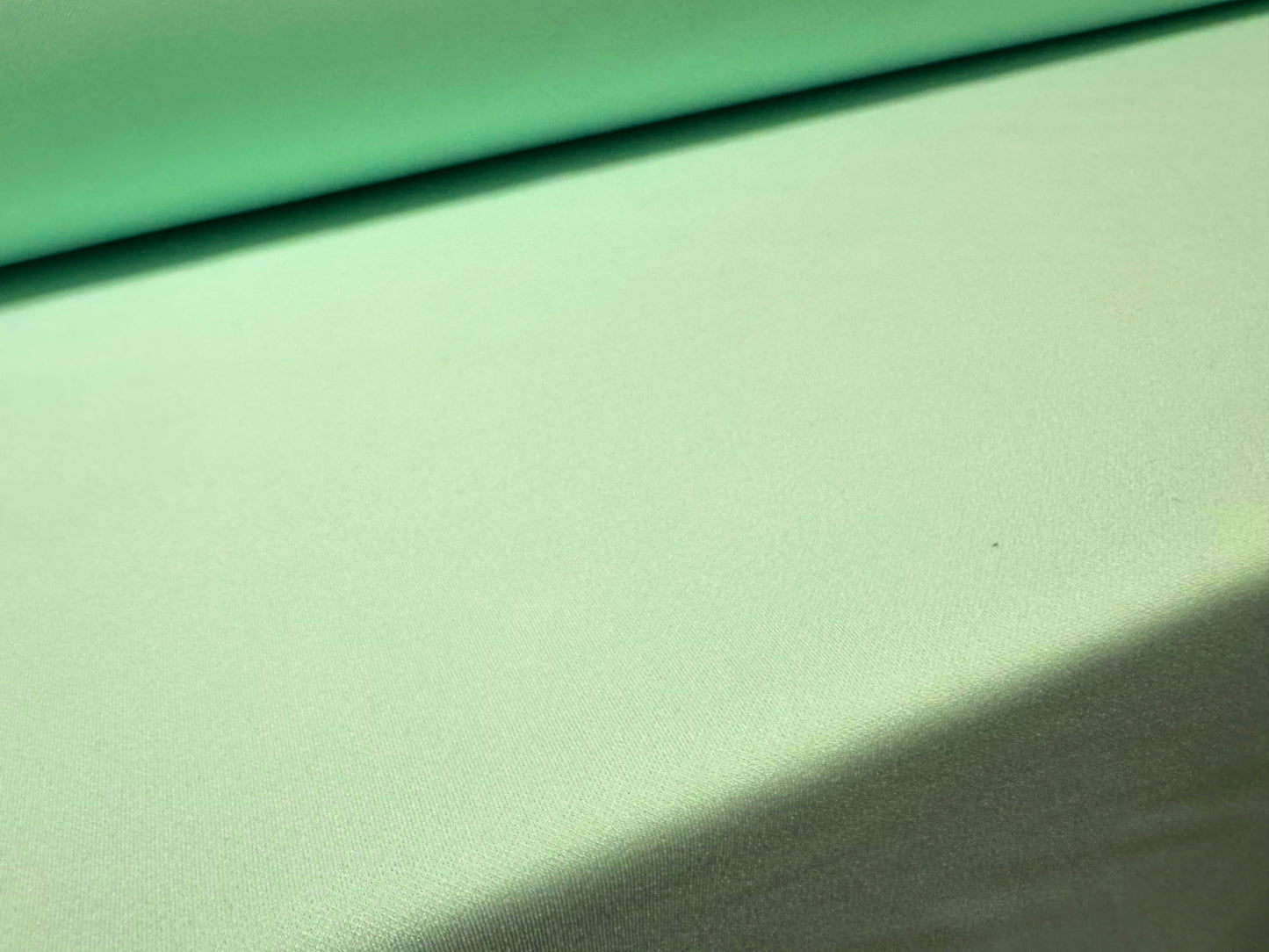 Scuba stretch spandex double jersey fabric, per metre - plain - pale mint green