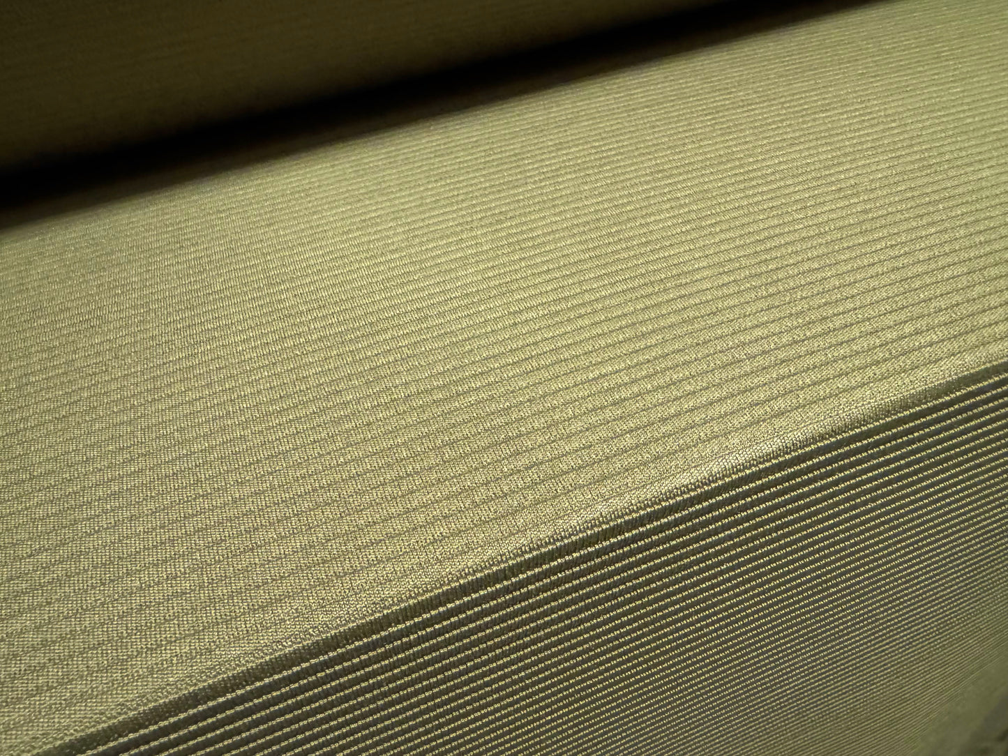 Ottoman Rib Stretch Double jersey fabric , per metre - plain - khaki green