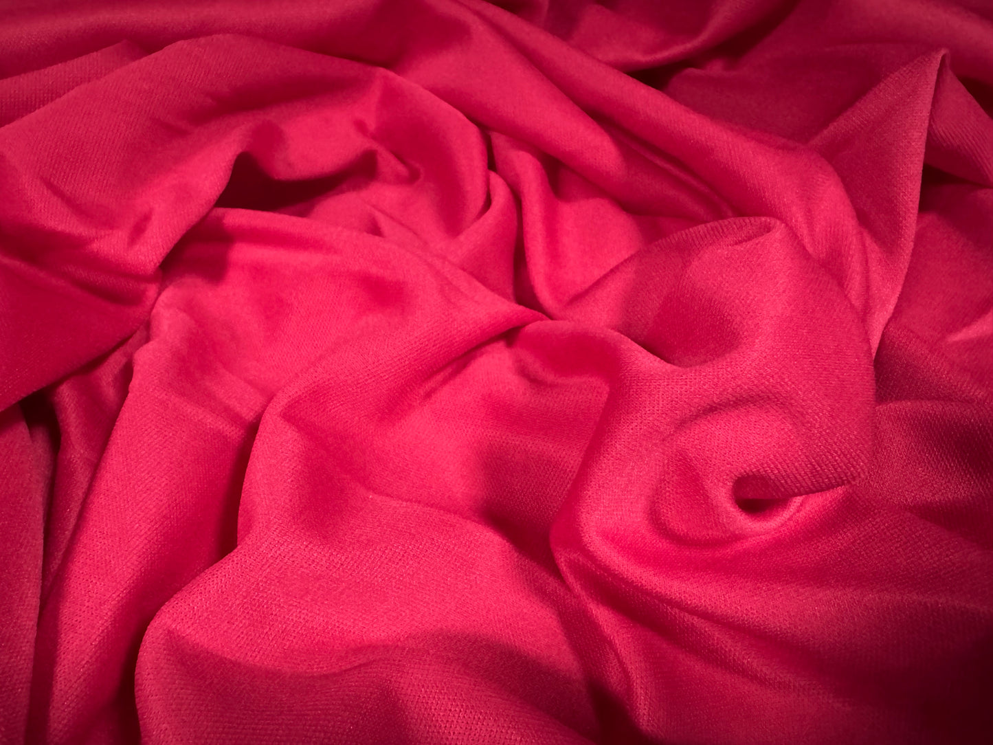 Fine piqué single jersey fashion fabric, per metre - plain - fuchsia